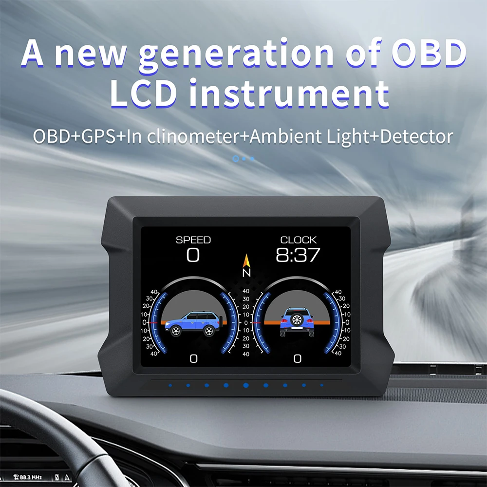 Встроенный компьютер OBD2 автомобильный цифровой компьютерный дисплей сканер OBD 2
