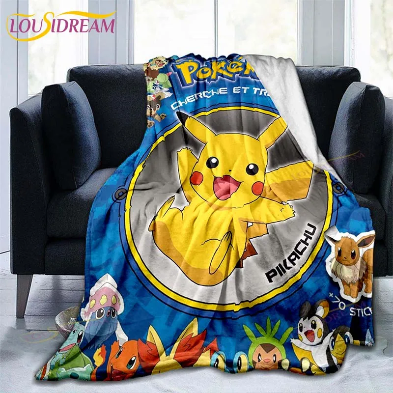 

Pokemon Pattern Throw Blanket Couch Quilt Cover Travel Bedding Outlet Throw Blanket Flannel Blanket Bedspread Grinch Blankets