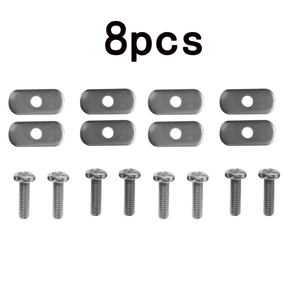 

8 Sets Stainless Steel Kayak Rail Screws And Nuts Replacement Kit For Kayaks Canoes Boats Rails Universal