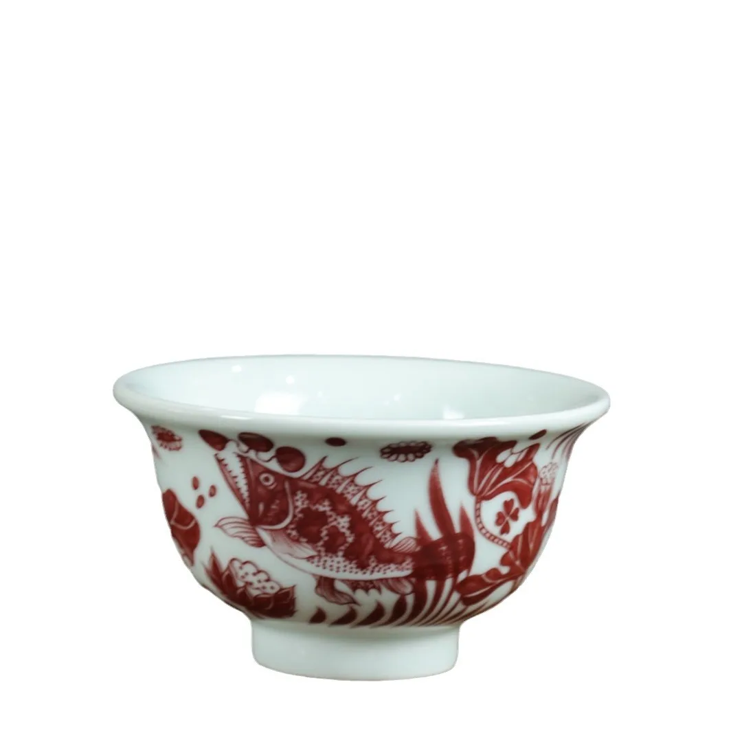 Бутылка под давлением чайный сервиз чашка глазурованная красная Цзиндэчжэнь