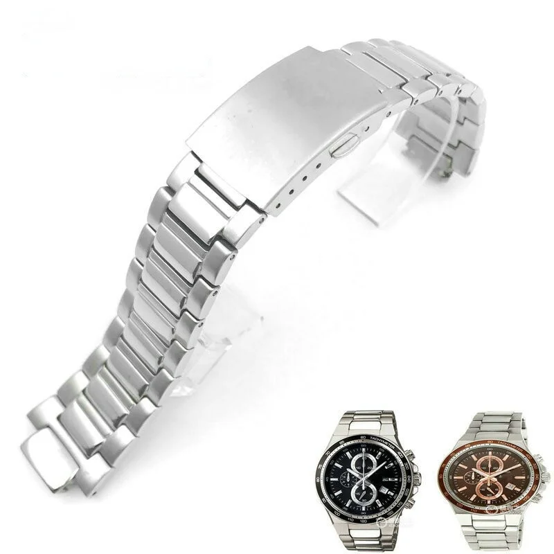 Stainless Steel Watch Strap For Casio EF-312 EF-533 EF-521 EF-535 EF-546 EF-563 EF-546 Metal Watchband Replacement Bracelet