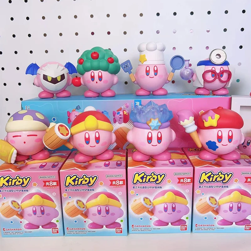 

Kawaii Kirby Mini Food Gaming Series Blind Box Anime Cartoon Kirby Figurine Handmade Ornament Desktop Decoration Christmas Gift