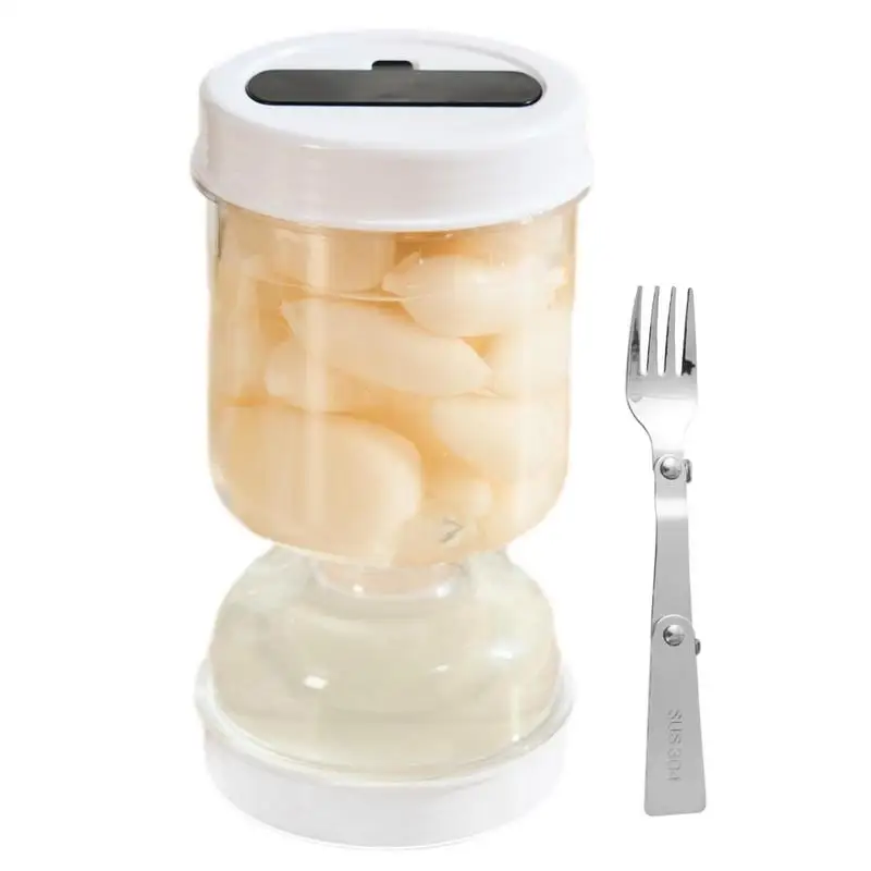 

Cucumber Container Hourglass Pickles Jar Dry And Wet Dispenser Pickle Hourglass Jar For Kitchen Juice Separator Tool Tank