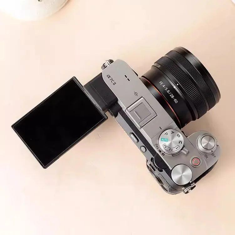 Фото Сумка для фотоаппарата из искусственной кожи для Sony A7C2, защитный чехол A7CR, кожаный чехол, аксессуары с базовым ремнем №3