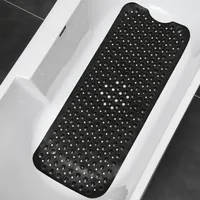 100*40cm Bath Tub Shower Mat Non-Slip And Extra Large,Bathtub Mat With Suction Cups,Machine Washable Bathroom Mats With Drain