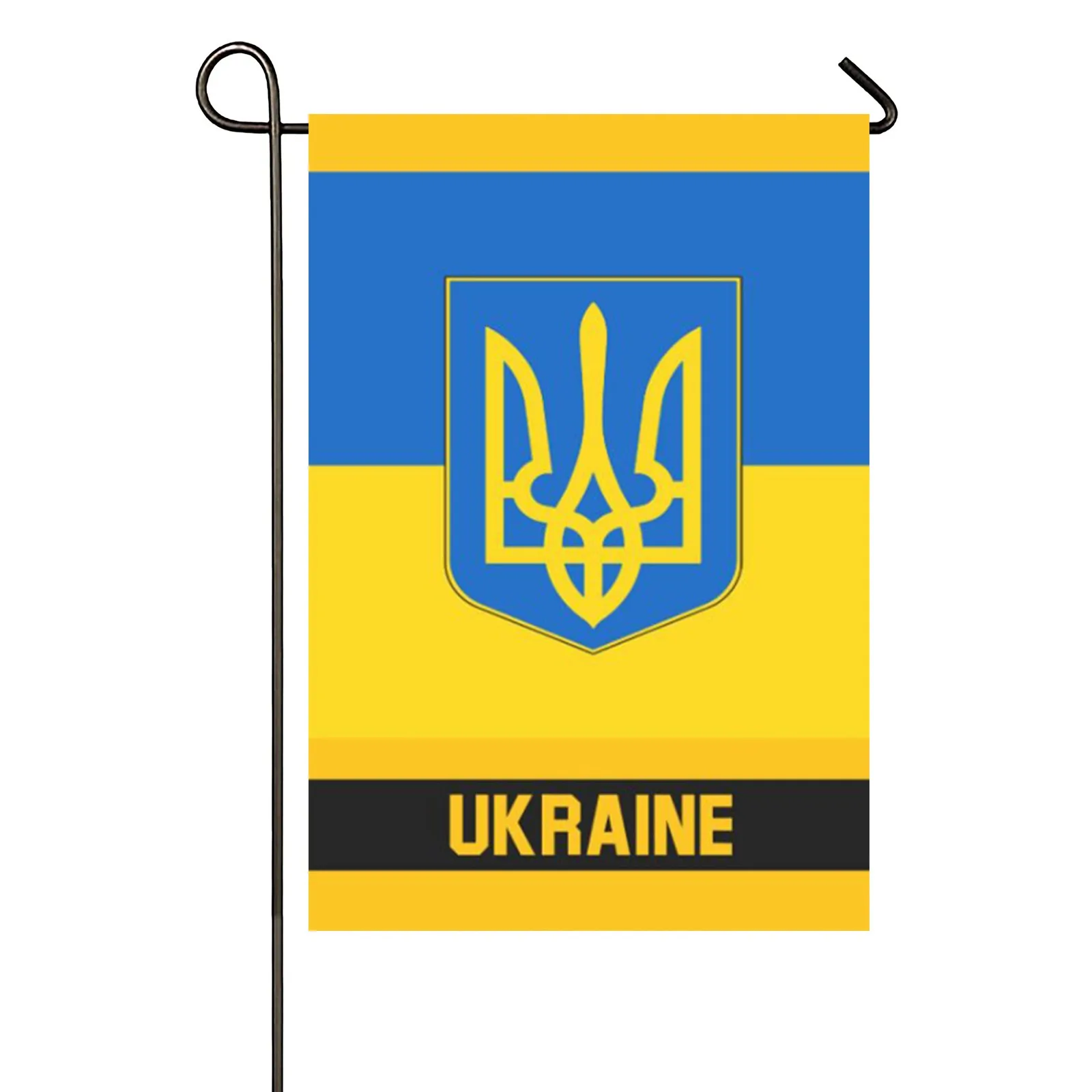 Лидер продаж украинский флаг Trident 45 см x 30 баннер 100D из полиэстера прокладка на
