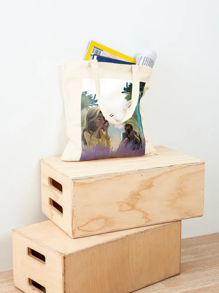 Poyhaz - лавандовое поле Tote Bag мужская и женская сумка холщовая сумка-тоут