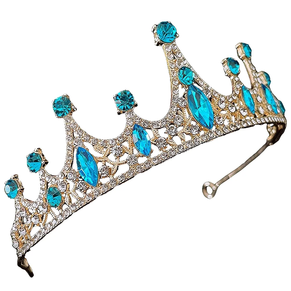 

Little Girl Gifts Princess-crown Headband Girls Small Green 14X14CM Sky-blue Zinc Alloy Crowns Headbands Child