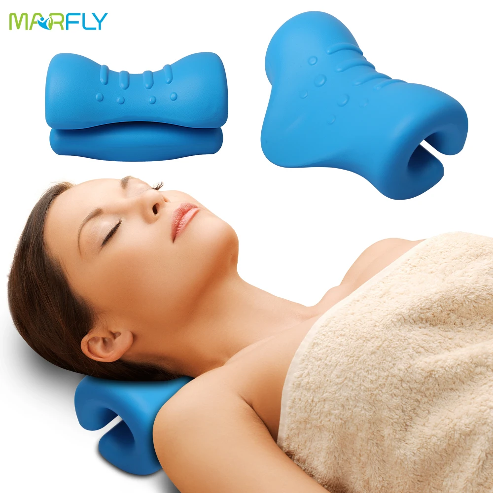 

Cervical Spine Stretch Neck Traction Device Neck Shoulder Stretcher Chiropractic Massage Pillow Relieve Pain Spine Correction