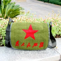linen canvas travel bag nostalgic army green one shoulder diagonal bag large capacity moisture proof bag