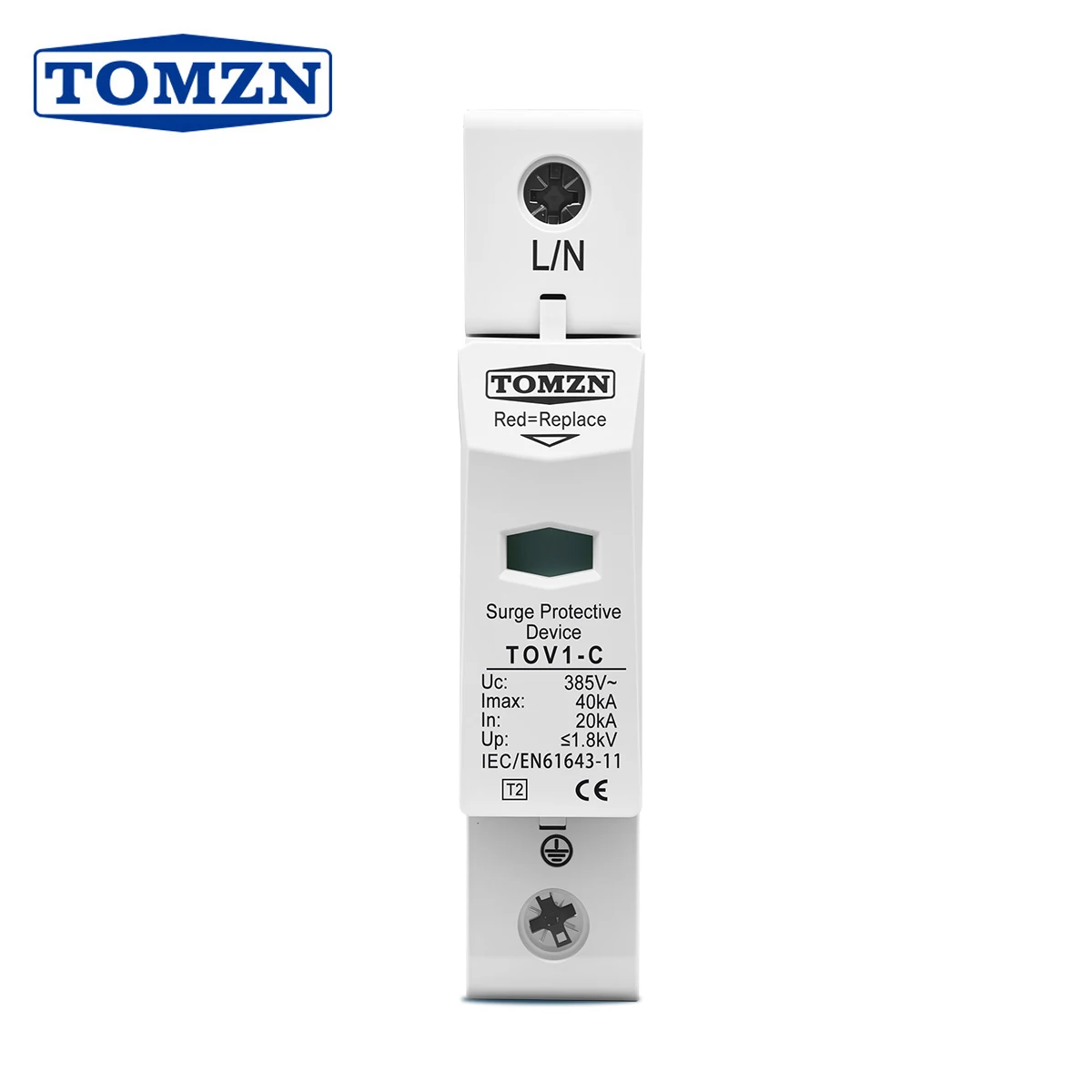 AC SPD 1P 20KA ~ 40KA 275V Домашний сетевой фильтр Защитное низковольтное устройство защиты от перенапряжения