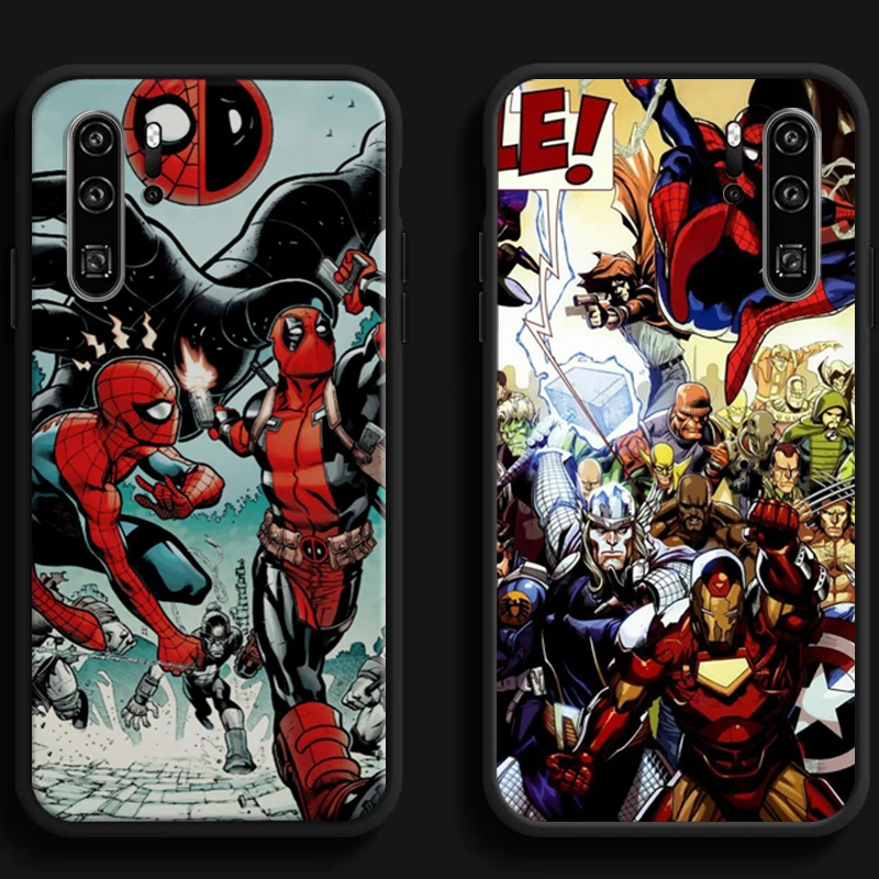 

Marvel Avengers Phone Cases For Huawei Honor Y6 Y7 2019 Y9 2018 Y9 Prime 2019 Y9 2019 Y9A Funda Back Cover Carcasa Coque