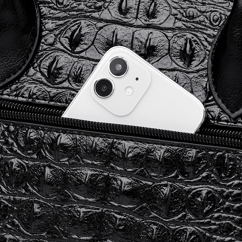 Luxury Crocodile Pattern Handbags Women Shoulder Bags Designer High Quality Leather Crossbody Bag Fashion Large Ladies Hand Bag