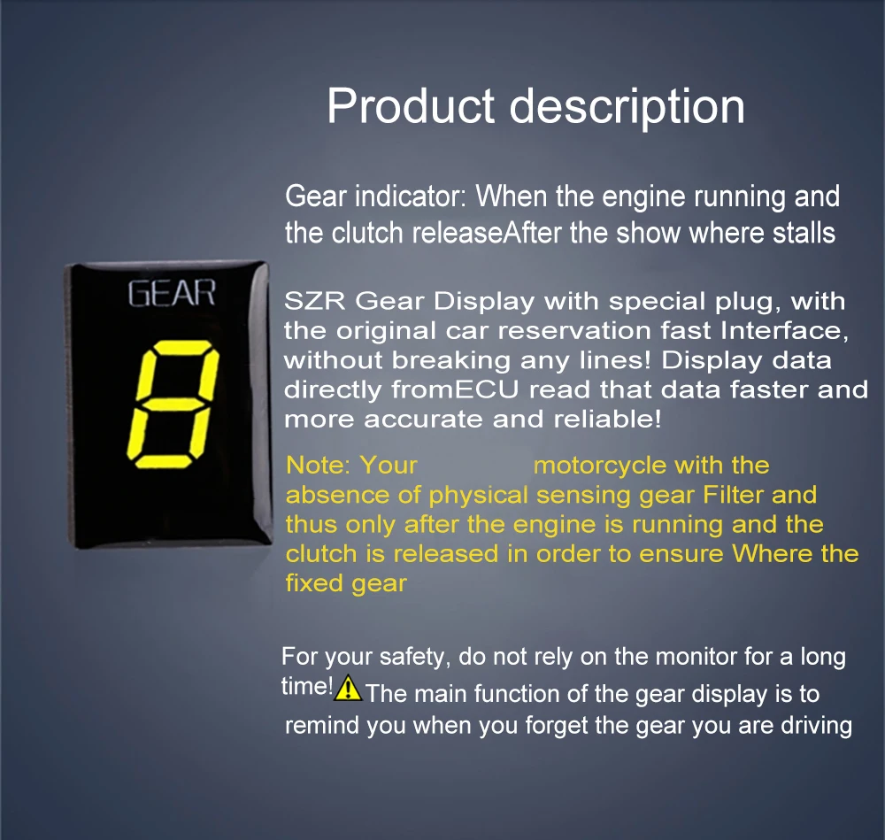 1-6 Speed Motorcycle Gear Indicator Gear Display Meter For Kawasaki ER-6N ER6N ER6F ER-6F ER-4N ER4N ER-4F ER4F KVF750 KVF 750 images - 6