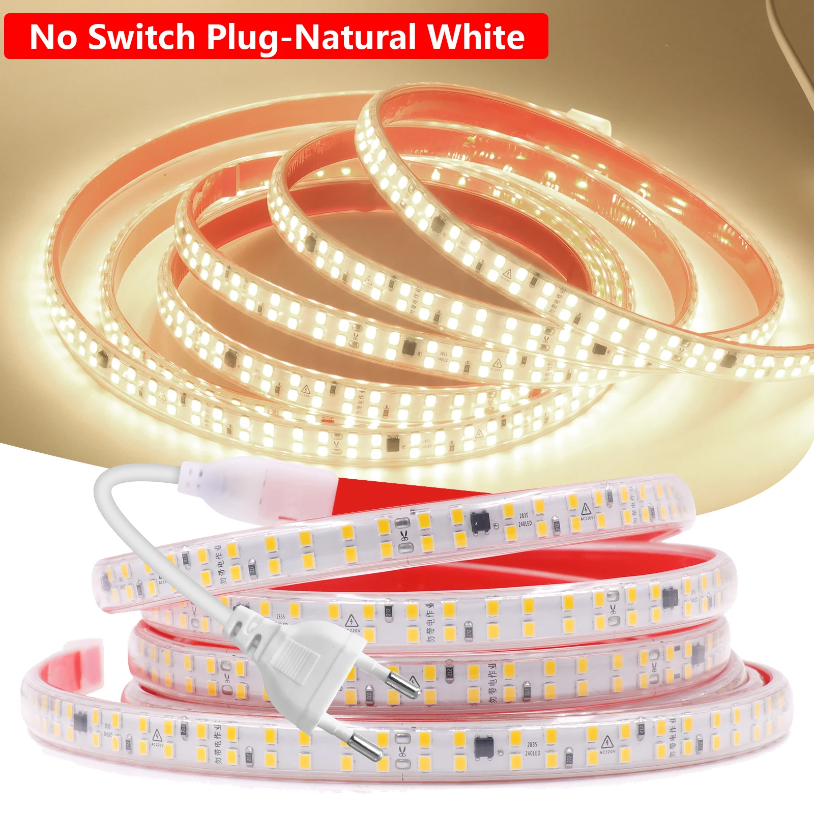 GAHADA светодиодная лента 220В 240 светодиодов/м