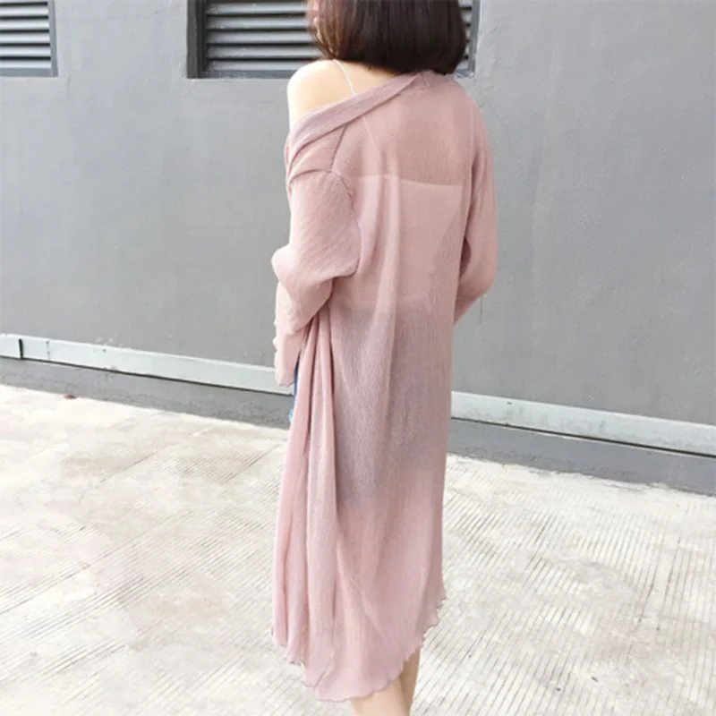 Солнцезащитная одежда Geskeey Женская длинная универсальная Корейская версия