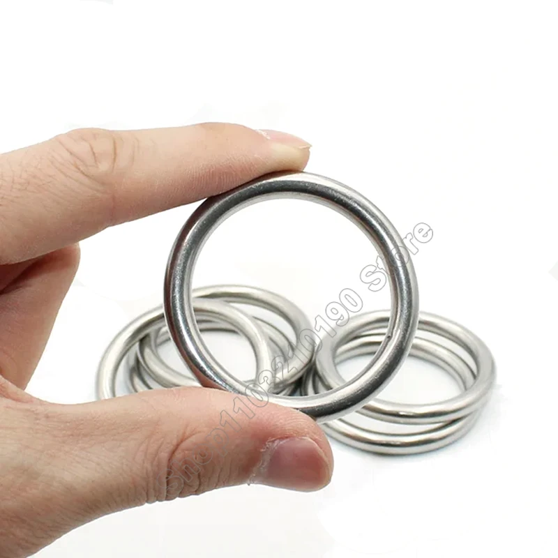 1 шт. бесшовное круглое кольцо из нержавеющей стали 304 M3 M4 M5 M6 M7 гладкие твердые