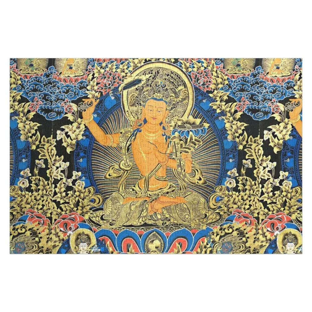 Mandala 102 Bodhisattva Manjushri Золотой синий танка головоломка рождественские игрушки