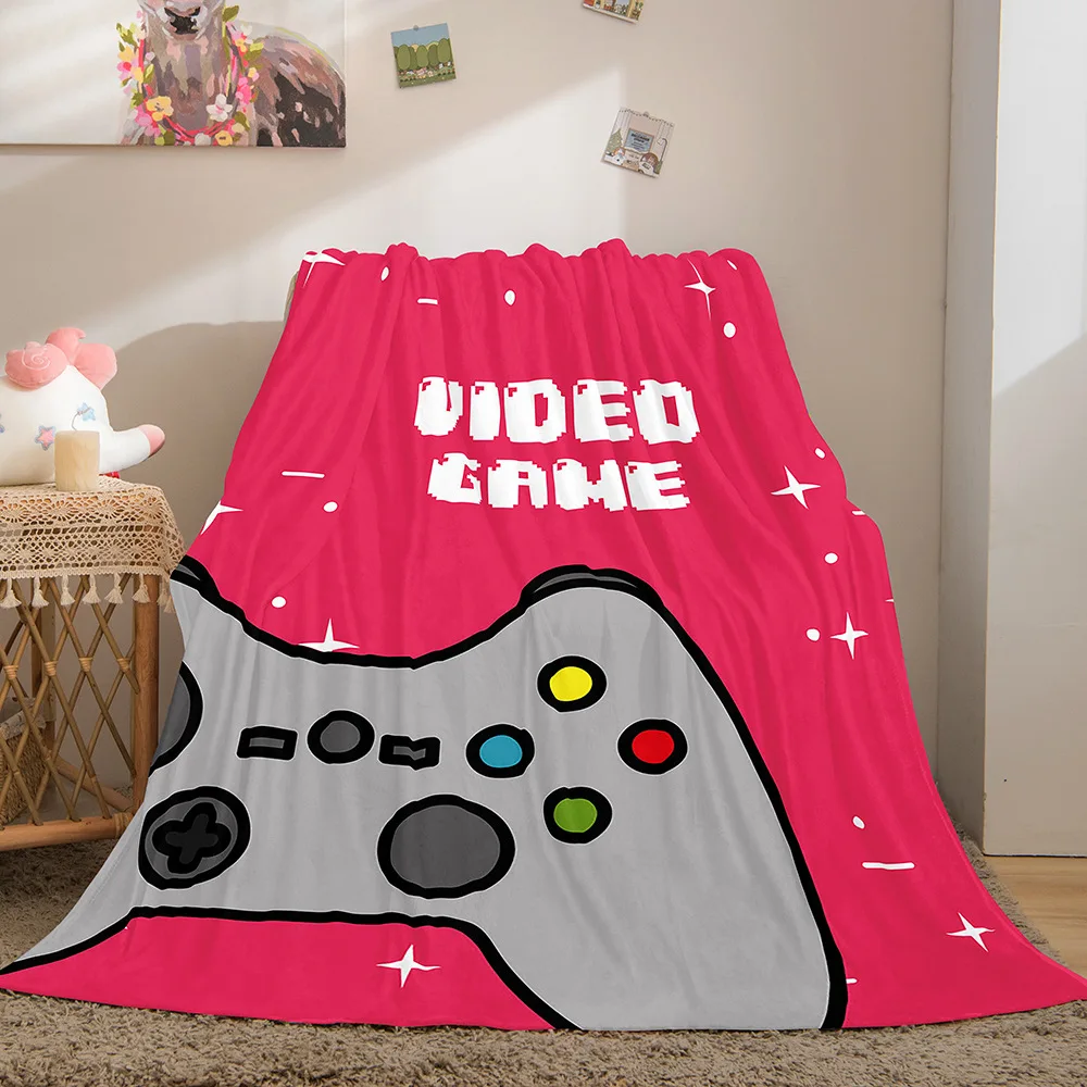 

Плед для видеоигр, дизайнерское одеяло, мягкое покрывало, пляжный теплый Дорожный Чехол для детей, подарок для мальчиков и девочек