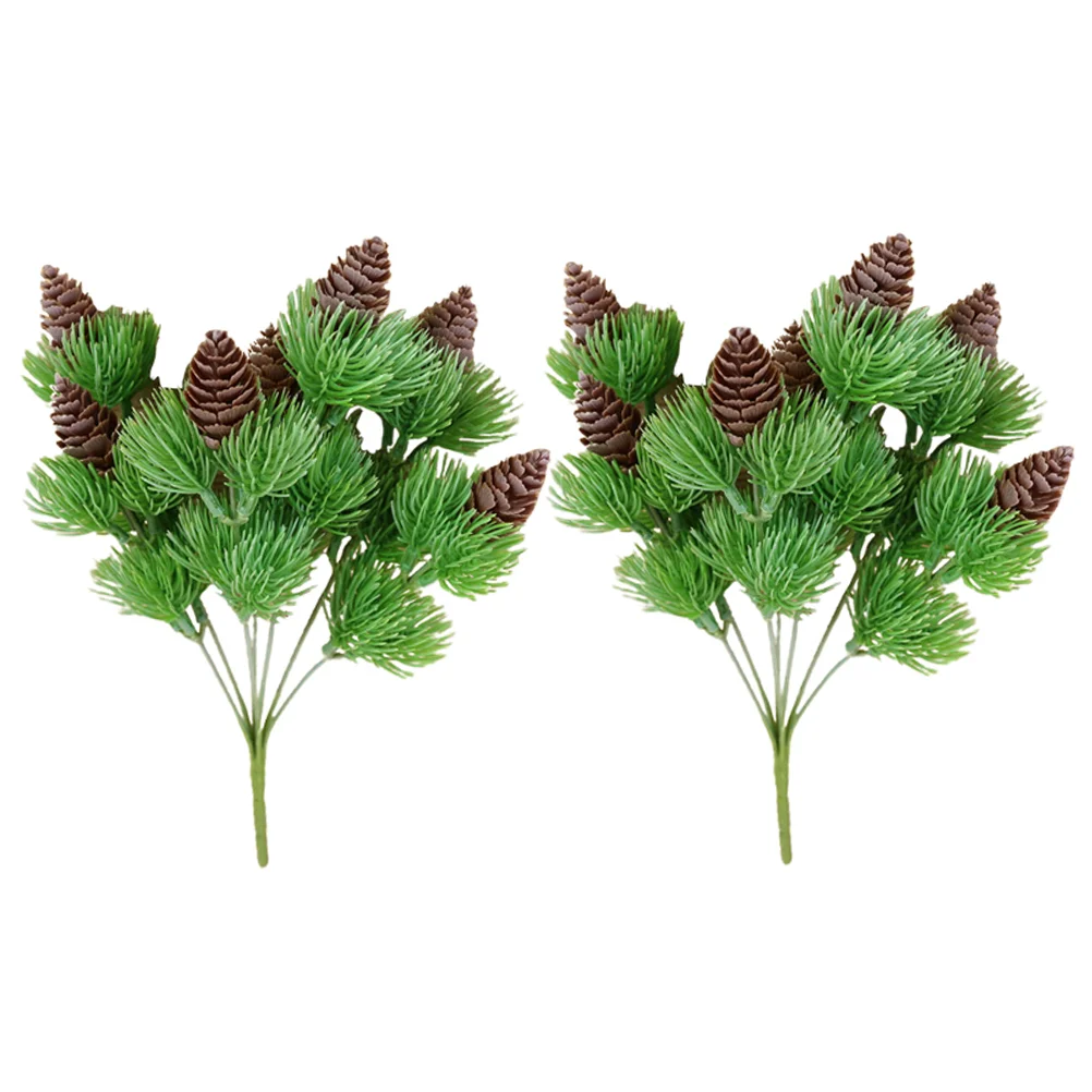 

Christmas Pine Picks Artificial Branch Leaf Floral Stems Xmas Branchesholiday Greenery Spray Pick Leaves Platic