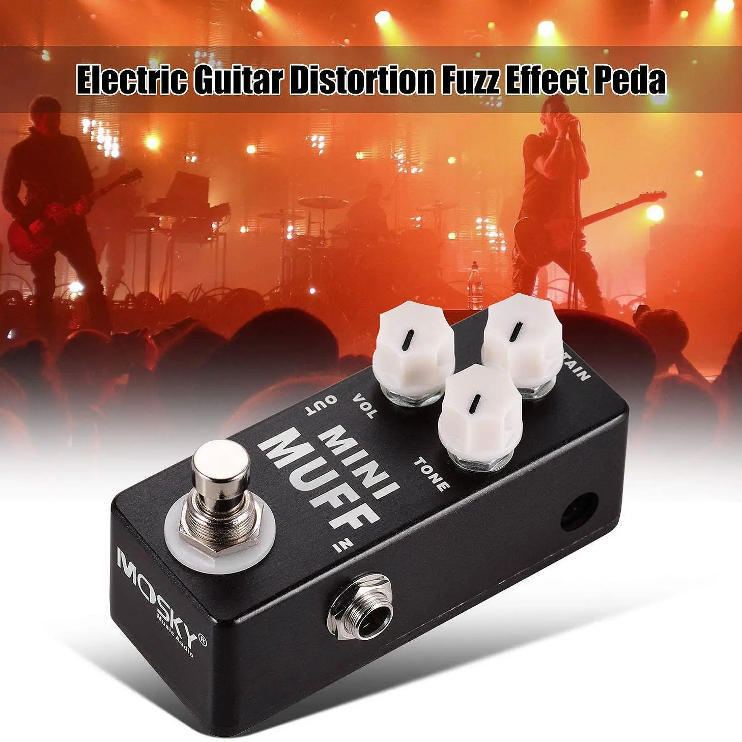 MOSKY Mini Muff Fuzz Distortion педаль эффектов для электрогитары