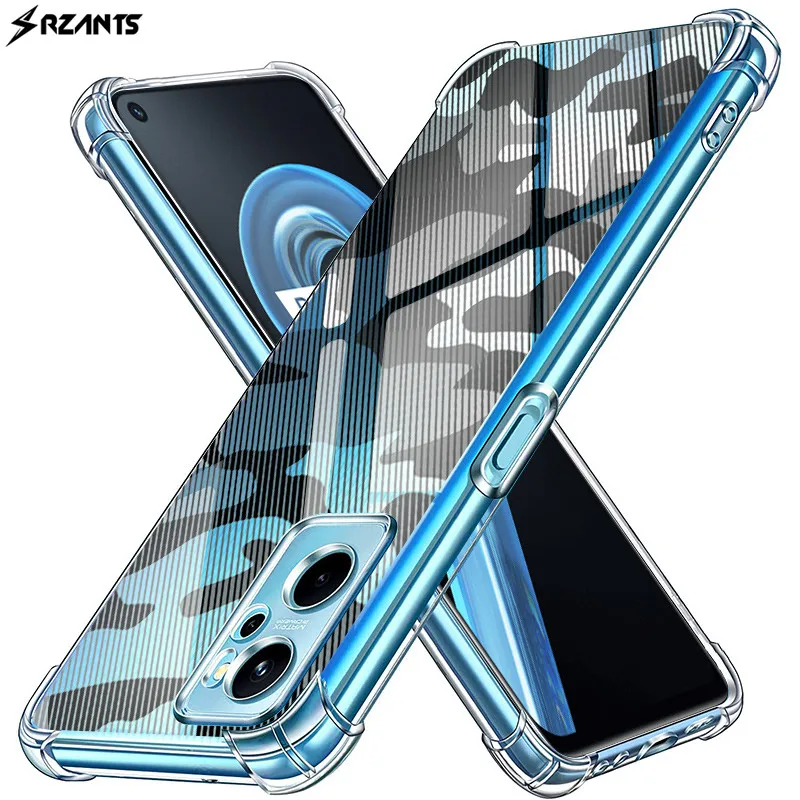 

Rzants Shockproof Silicone Soft Camouflage Case For OPPO Realme 9i A96 K10 4G Ultra Thin Clear Back Cover Airbag