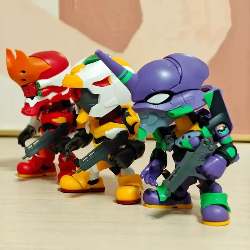 Фото Коллекционные аниме-фигурки Soskill Evangelion Q Version: Сборная модель-конструктор, серия Blind Box, подарки к фестивалю Human Instrumentality Project №4