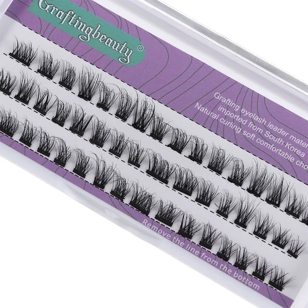 

Home Eyelash Extension Tool Volume Natural C Curl Lashes DIY Lash Extension Kit Individual Lash 3D 24 Clusters