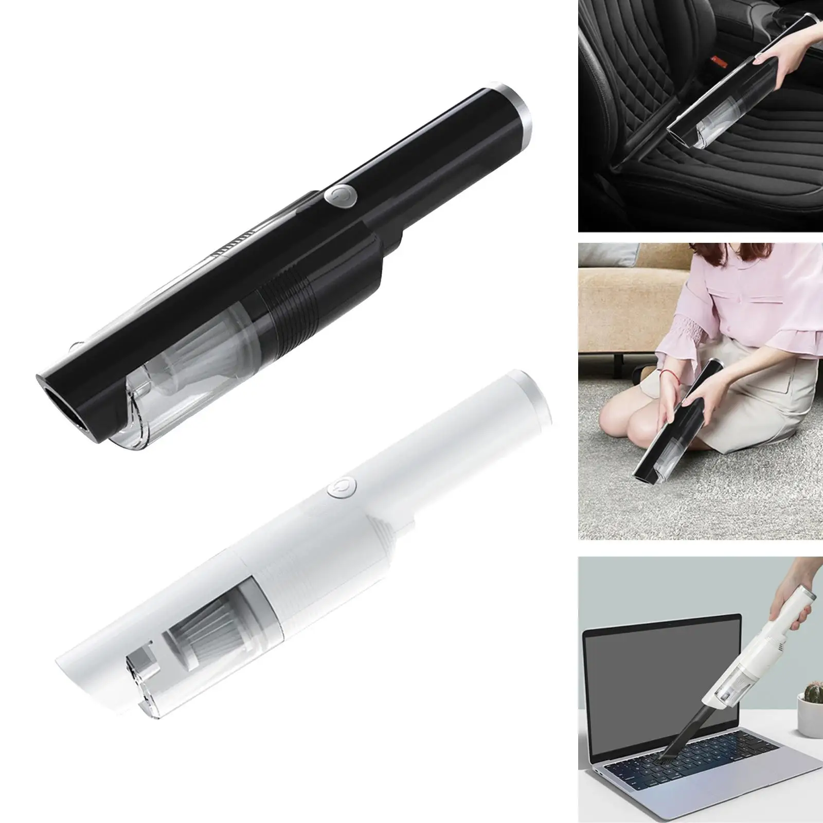Автомобильный пылесос 120000 W Встроенный аккумулятор Компактный многоразовый