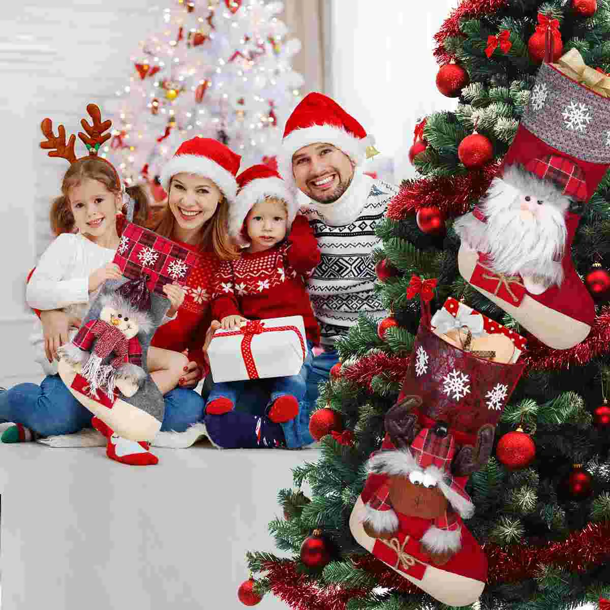 3 шт. рождественские чулки для дома |