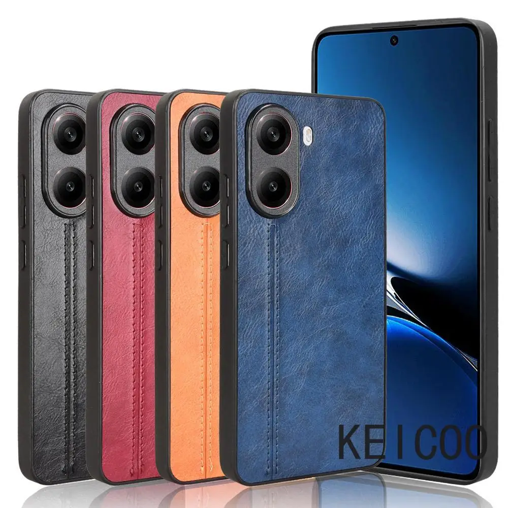 Модный тонкий и легкий красивый кожаный чехол для Xiaomi Redmi Turbo 4 однотонный простой