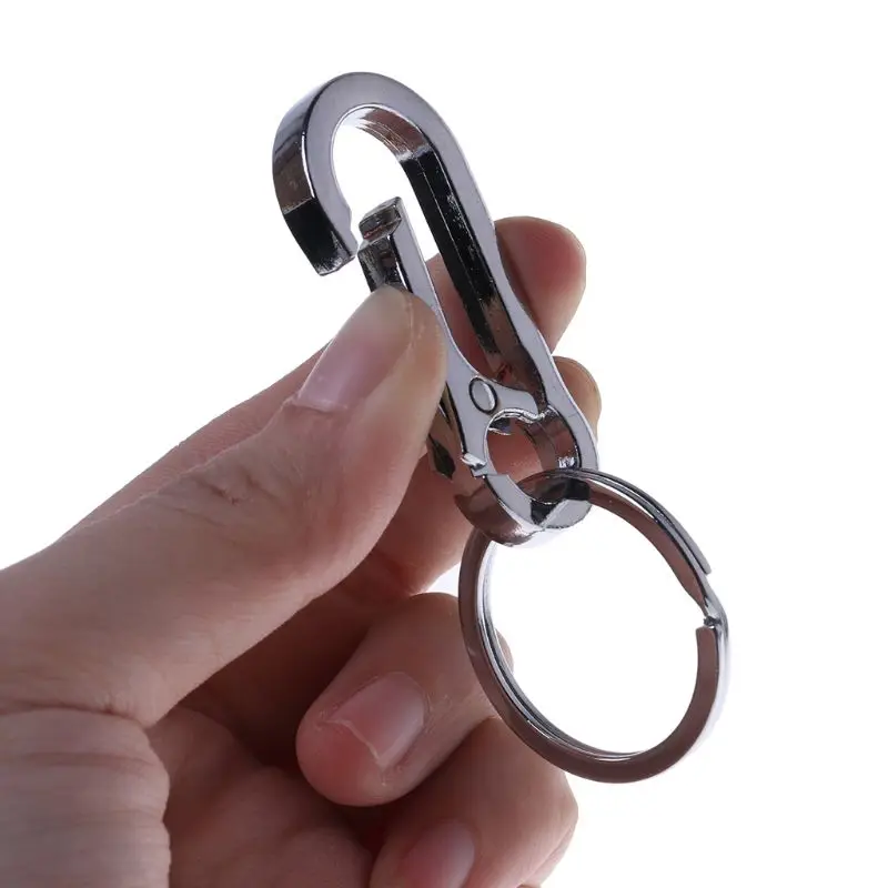 

M6CC Carabiner Stainless Steel Gourd Buckle Carabiner Keychain Waist Belt Clip Anti-lost Buckle Hanging Keyriing
