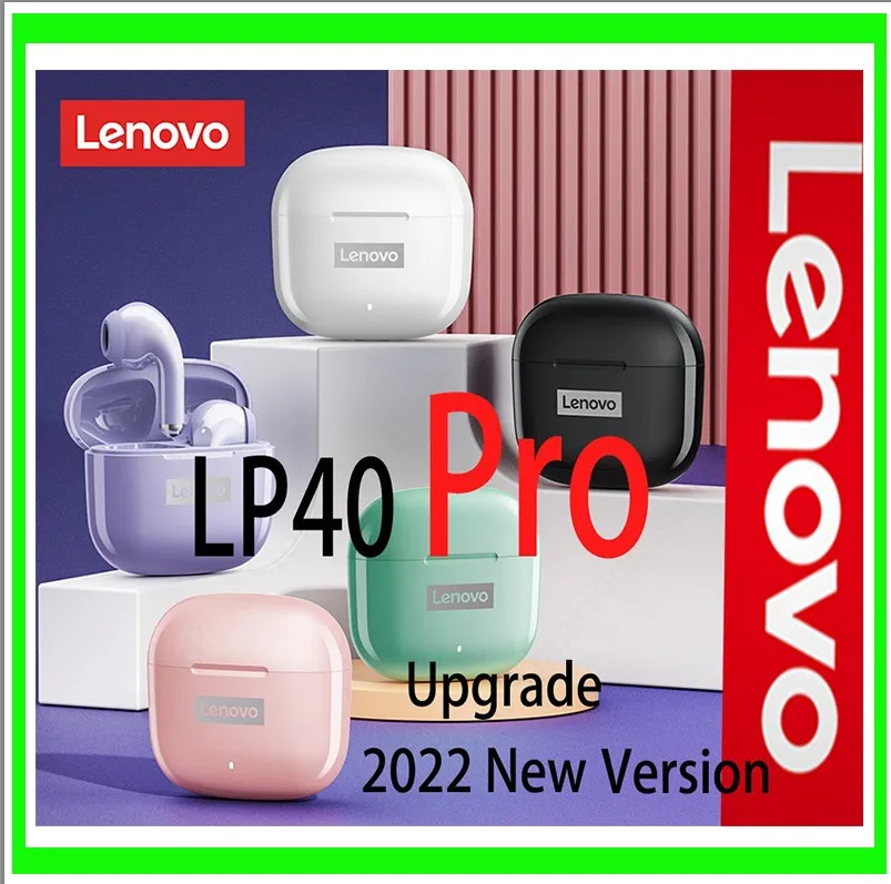 

Новинка 2022, обновленные оригинальные TWS наушники Lenovo LP40 Pro, беспроводные наушники Bluetooth 5,1 LP40Pro, водонепроницаемая гарнитура LP 40 PRO