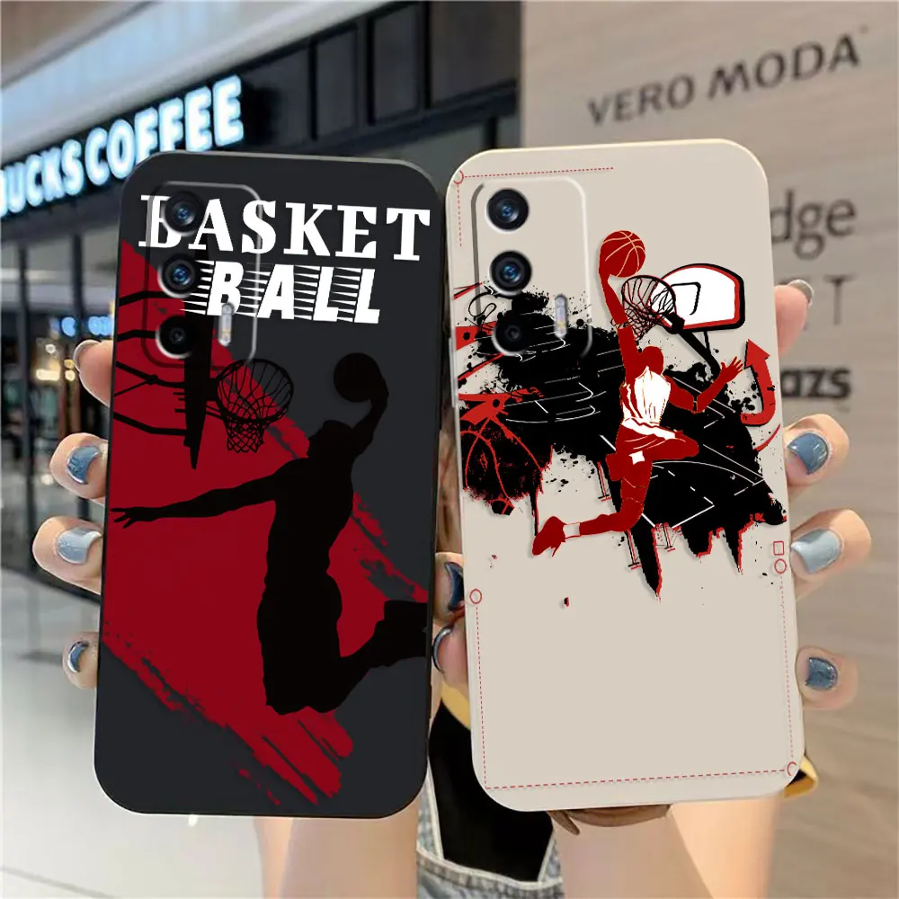 

Caricature Painted Basketball Case For Realme 10 9 8 8I C30 C31 C33 C35 C55 GT NEO 2 3 5 NARZO 50 5G Colour Case Funda Shell