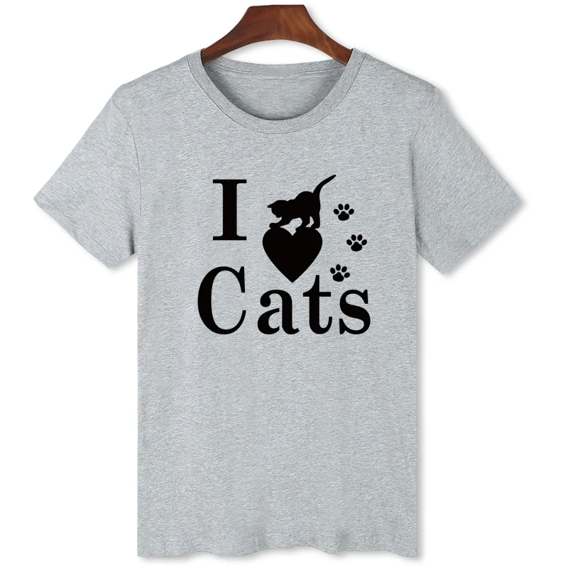 

I Love Cat T-shirt New Style Summer Short Sleeve Clothing Brand Tops Tshirt For Men B038