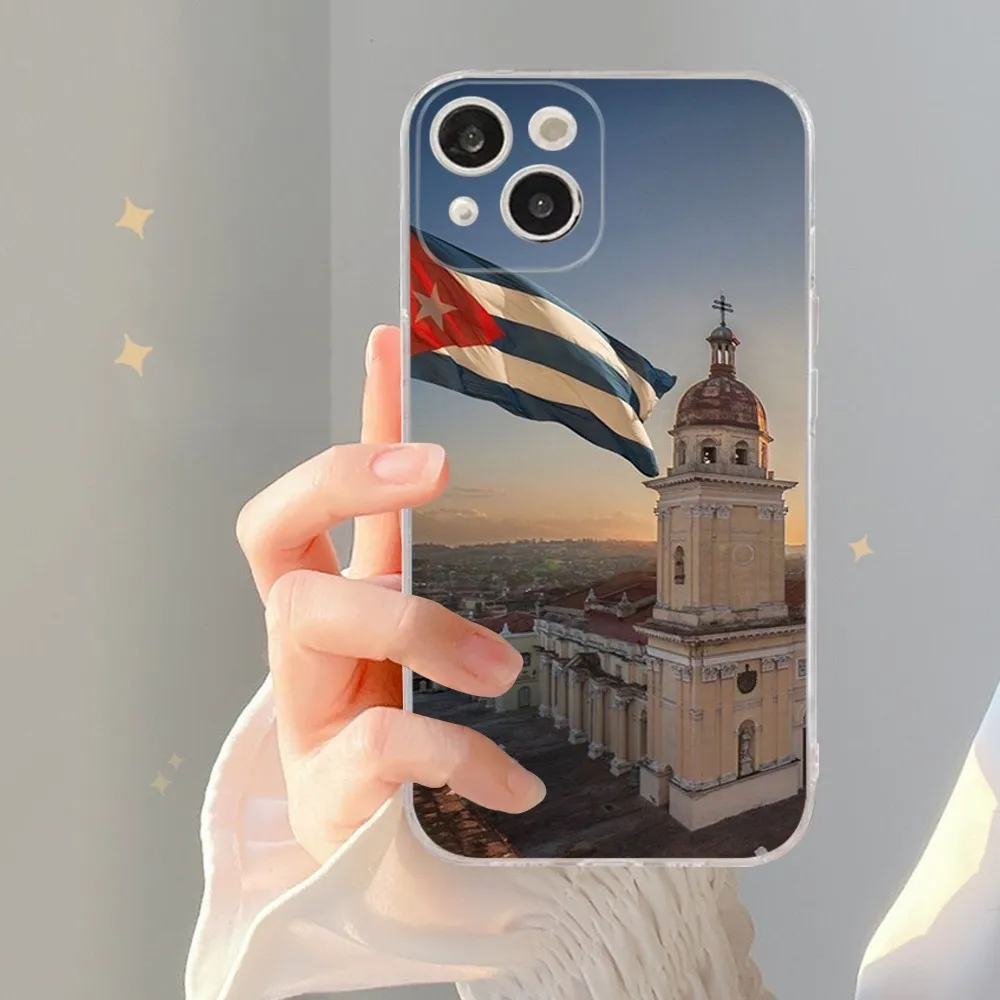 Cuba Flag Phone Case For IPhone 16 15 14 13 12 Mini 11 Pro XS Max X XR SE 6 7 8 Plus Soft Silicone Cover