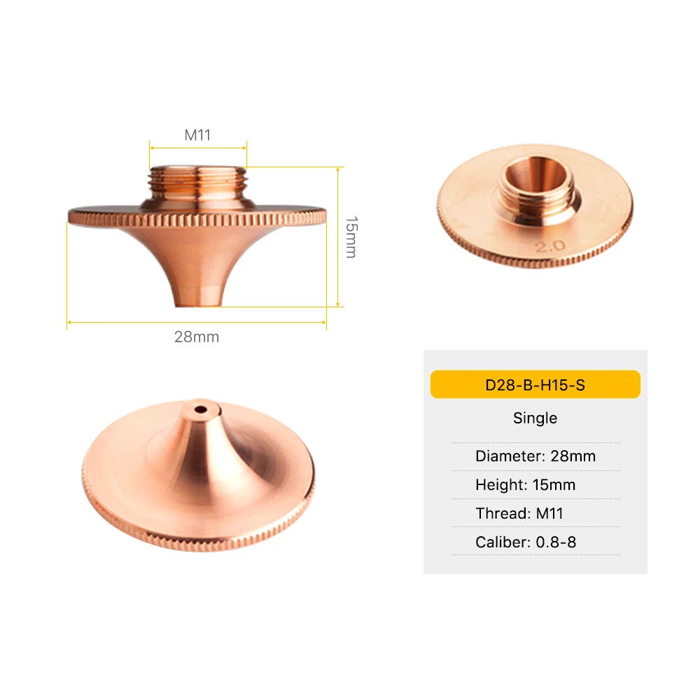 

Сварочные сопла Cloudray OEM Nozzle Single/Double Layer