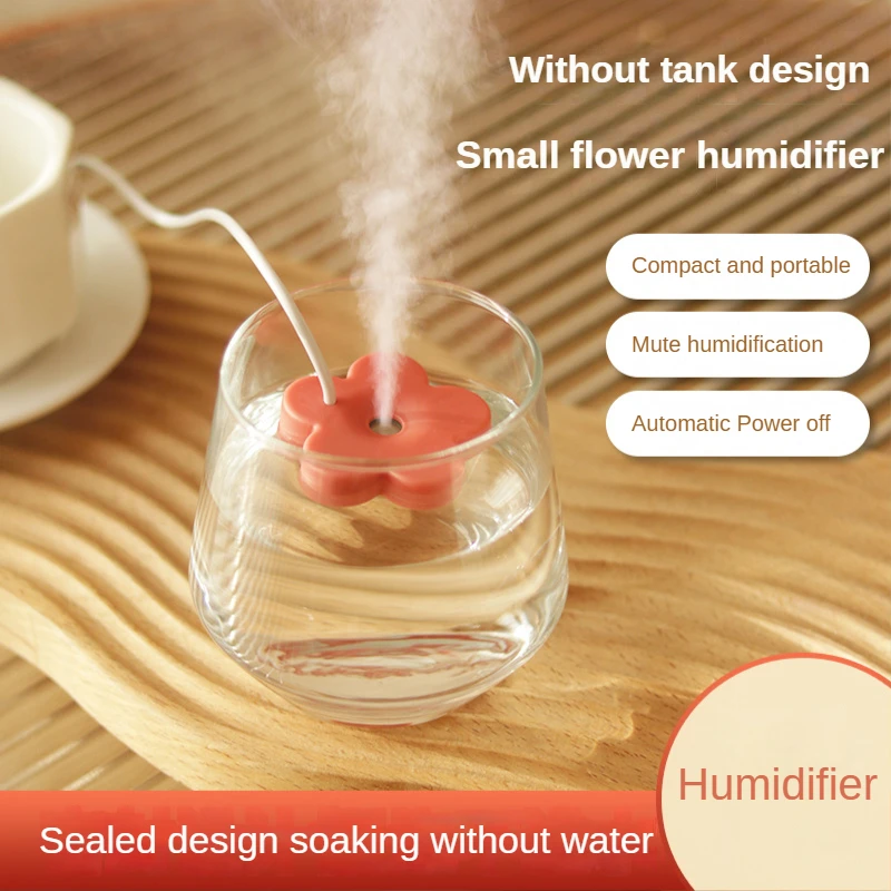 

Portable USB Petal Shape Air Humidifier Mini Ultrasonic Aromatherapy Humidifiers Diffusers for Home Plants Purifier Humificador