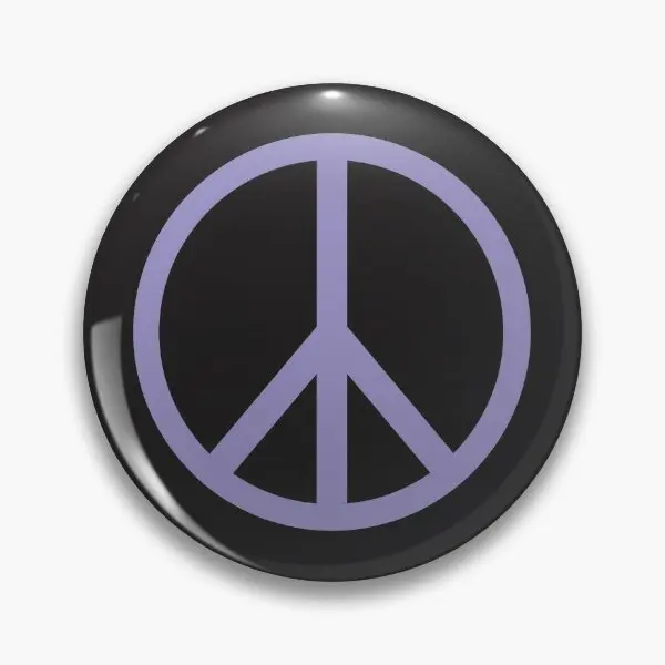Фиолетовая наклейка со знаком мира мягкая кнопка значок креативная шляпа одежда