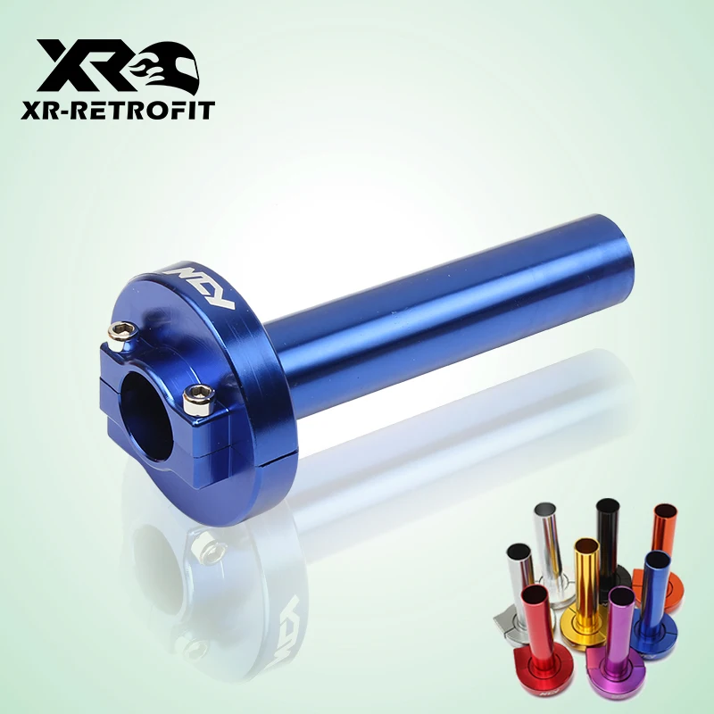 

Universal CNC Aluminum Multicolor Accelerator Throttle Twist Grips Handlebars 22mm 7/8 Inch For Motorcycle Moped Scooter Bike