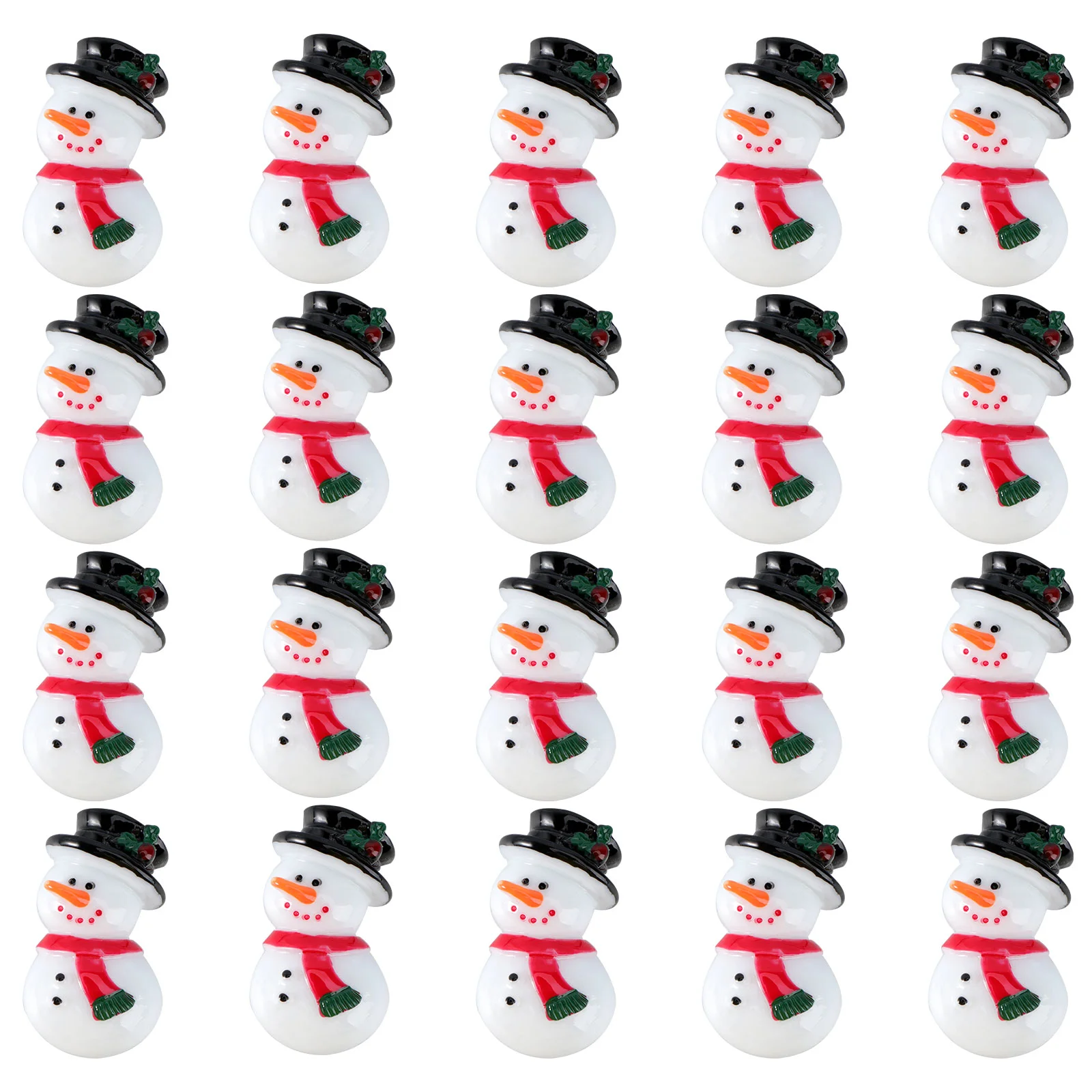

Snowman Christmas Flatback Mini Figurinesphone Decor Miniatures Resin Crafts Miniature Snow Charms Buttons Man Holiday Beads