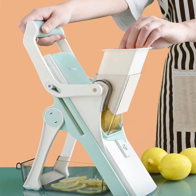 

Multifunction Safe Kitchen Slicer Vegetable Cutter Chopper Fruit Salad Slicing Tool Meat Grater 5 In 1 Food Chopper Kitchen Item