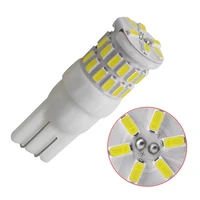 50pcs w5w led t10 led bulbs canbus 30smd 3014 car parking position lights interior map dome lights 12v white auto lamp 194 168
