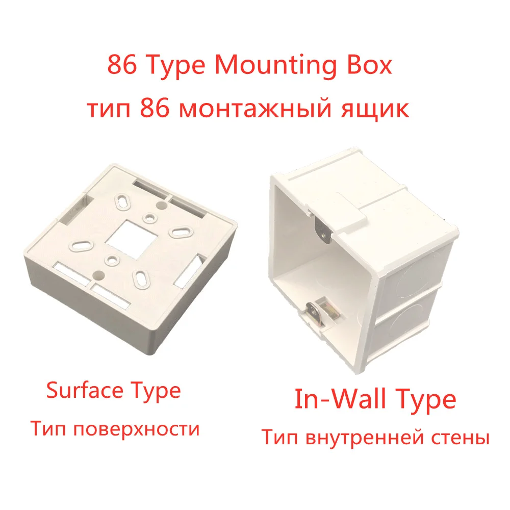 

Mounting Box Cassette Switch Socket Junction Box Hidden Concealed Internal Mounting Box Type 86 White