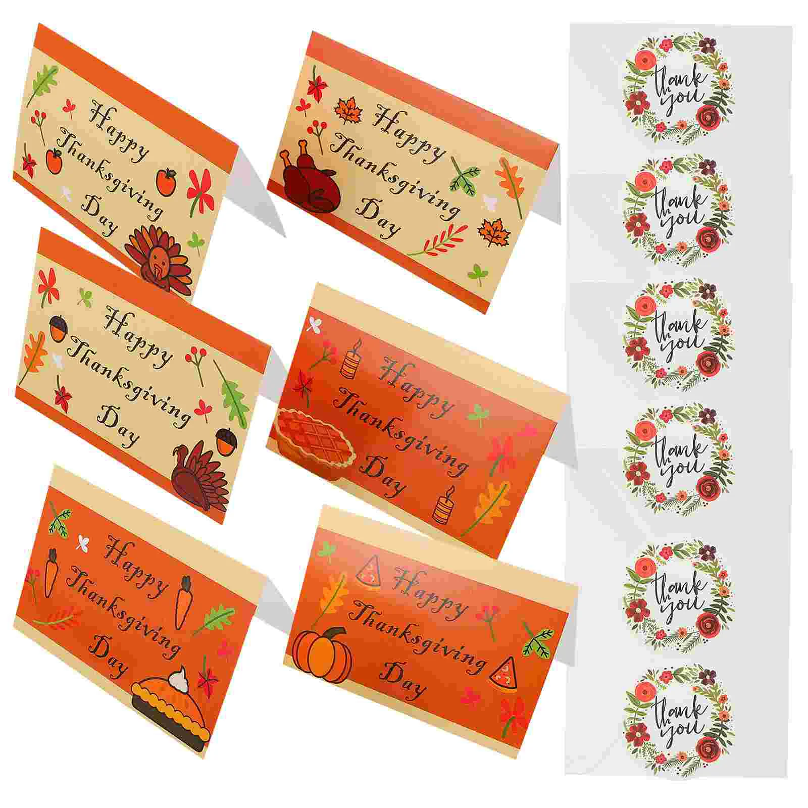

Card Thanksgiving Festival Harvest Greeting Paper Blessing Envelopes Fall You Day Autumn Holiday Message Thank Gifts