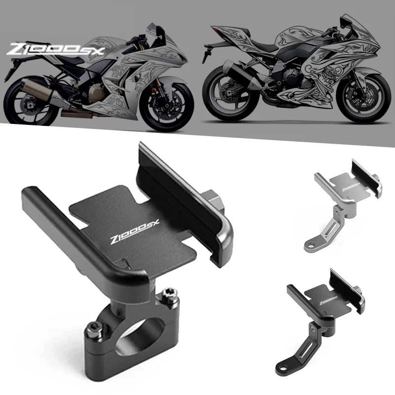

For Kawasaki Z 1000SX z1000 SX 2013-2023 with Z1000SX Motorcycle Mobile Phone Holder GPS Navigator Mirror Handlebar Bracket
