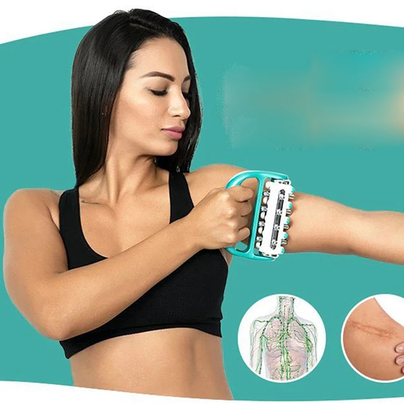 Гальванический роликовый массажер портативный ручной антиоблегченный