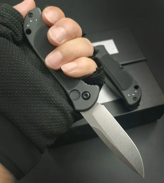 Карманный нож-бабочка BM9750Mini лезвие S30V ручка из алюминиевого сплава