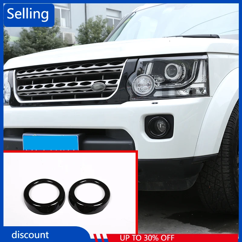 

2 шт. для Land Rover Discovery 4 LR4 2014-2016 ABS Глянцевая черная передняя противотуманная фара рама крышка отделка автомобильные аксессуары быстрая доставка
