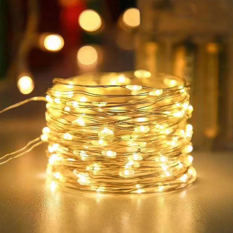 1,5 м/3 м сказочные огни звезды, огни для рождественской елки, Светодиодные строки, Сакура, Рождественский праздник, сад, уличное Новогоднее украшение